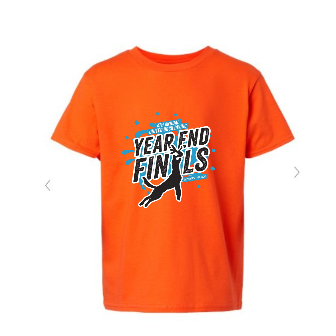 Year End Finals Tee — Orange mockup