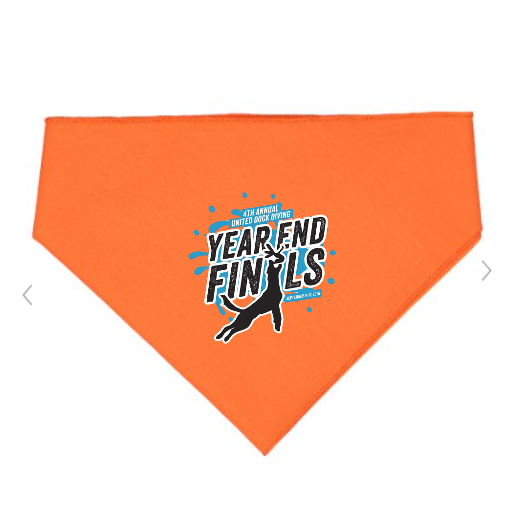 Year End Finals Dog Bandana mockup