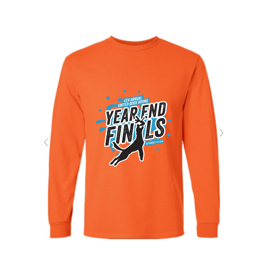 Year End Finals Long Sleeve — Orange mockup